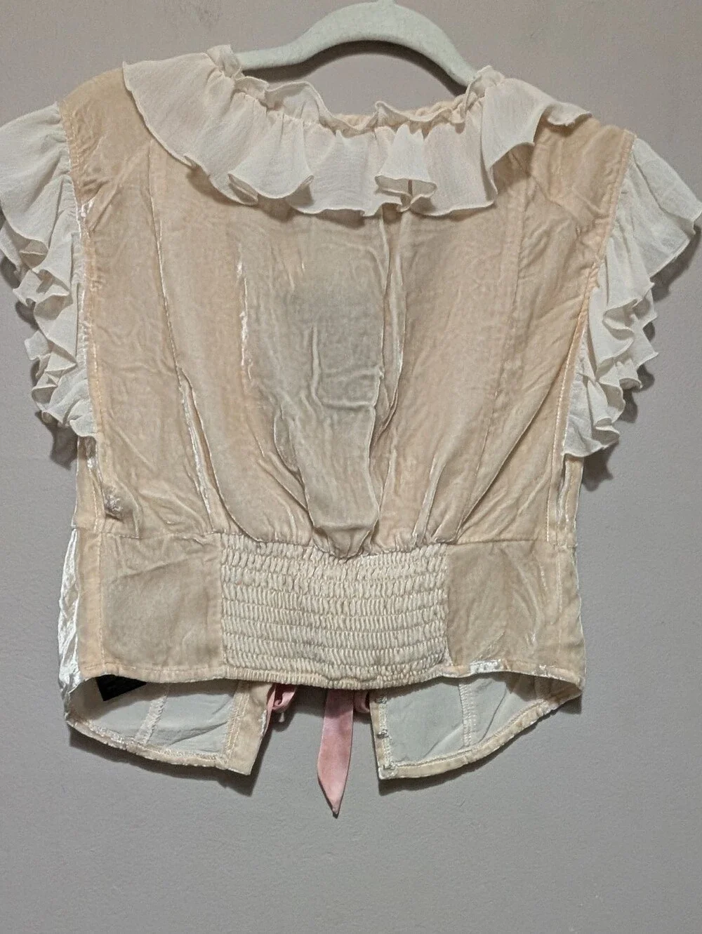 FP x Anna Sui Lilly Solid Velvet Top